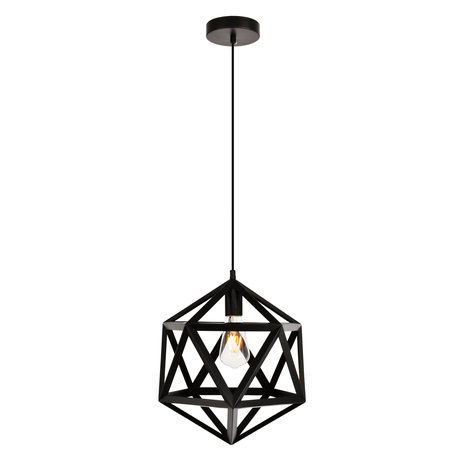 Redmond Collection Pendant, 1-Light, Black Finish, 13"x14.6"