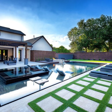 Bellaire, Texas custom luxury pool