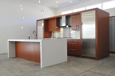 Kitchen - contemporary kitchen idea in Albuquerque