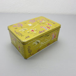 Lata Cola Cao modelo chinos amarrillo, pa&ntilde;uelos - Decorative Boxes