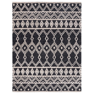 Safavieh Abstract Collection, ABT851 Rug, Black/Ivory, 8'x10'