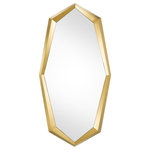 Eichholtz - Gold Octagonal Mirror | Eichholtz Narcissus - Be spellbound by the eye-catching Narcissus Mirror. This lovely accent mirror will open up your space in Mid-Century Modern aesthetic. Its beautiful octagonal silhouette brings visual appeal to your décor, while its lustrous gold finish exudes glamour and luxury.