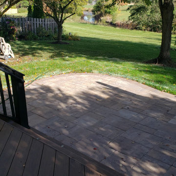 Belgard Danville Beige Patio & TimberTech Dark Roast Deck in Buffalo Grove, IL