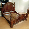King Valencia Poster Bed With Marble Highlights