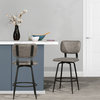 Bloomfield , Weathered Light Gray and Matte Black, Counter Height