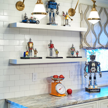 A kitchen spiced up with artwork