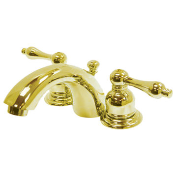 Kingston Brass Mini-Widespread Bathroom Faucet, Polished Brass