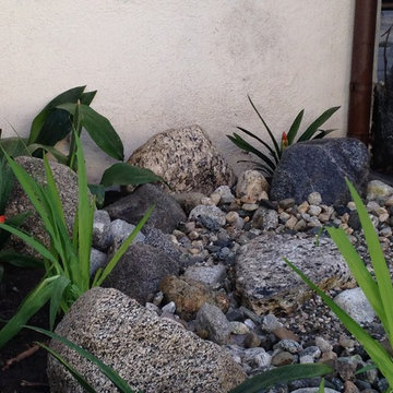 Spanish Style Home Garden Refresh with Dry River Bed