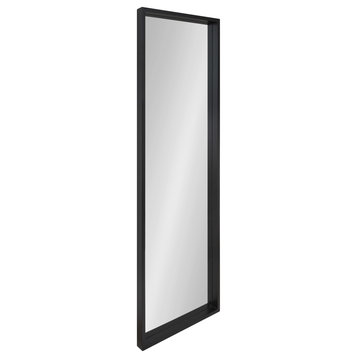 Travis Framed Wall Mirror, Black, 16x48