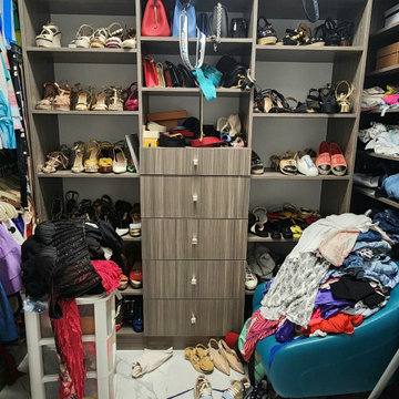 Closet Organizing - Walk-in Closet | Before