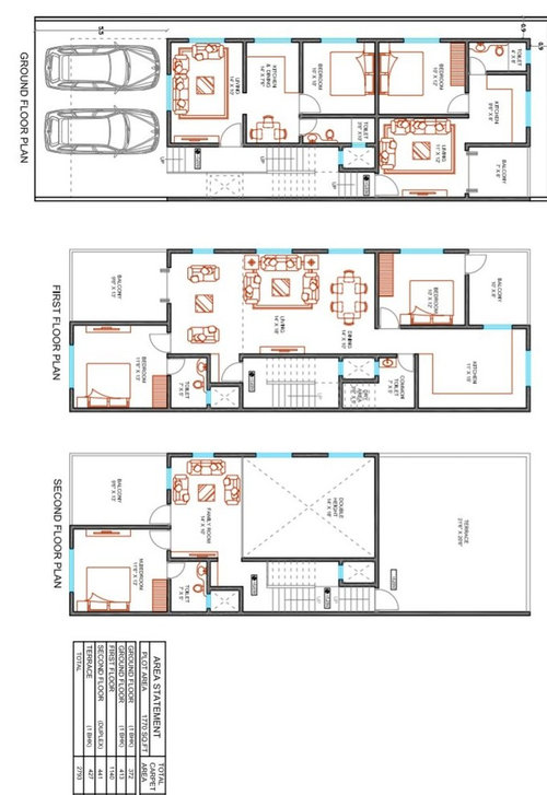 Please Review And Suggestion On Plan G 2 Floor Bunglow Plan Grounds 1bhk 1st Bhk Double Hieght Hall 2nd Family Lounge Guest Bed Over Looking Area