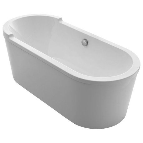 Oval Double End Single Sided Armrest Freestanding Bathtub