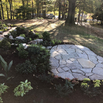 Pet memorial garden and patio