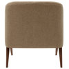 New Pacific Direct Florence 20.5" Fabric Accent Chair in Havana Cream/Brown