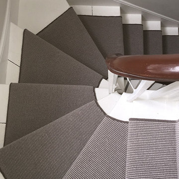 Grey-Brown Carpet to Stairs and Areas