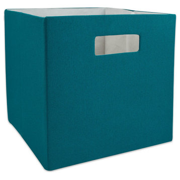 Polyester Cube Solid Teal Square 11"x11"x11"