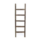 Reclaimed Wooden Ladder Decor, Brown