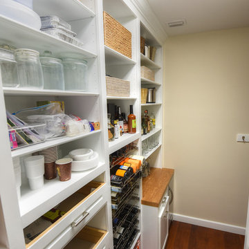 Custom Wood Walk-in Pantry and Wine Bar