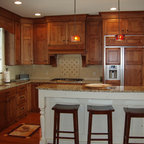 New Venetian Gold Granite with White Cabinets - Traditional - Kitchen ...