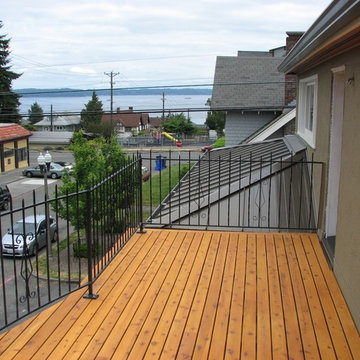 Cedar Eaves (soffits) and Deck