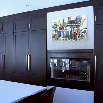 Residential Services | Conteporary Chic Red, Black and White Ridgefield, CT Home