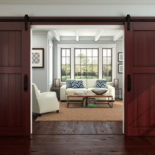 Dark Wood Light Walls