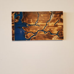 Mapped Wall Art: Greater Vancouver Area - Mixed Media Art