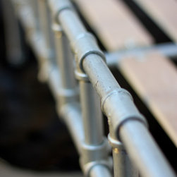 Rackham Galvanised Steel Pipe & Scaffolding Fittings Kingsize Bed Frame - Headboards