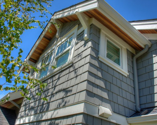 Exterior Cleaners Chelsea  Photo of a traditional gray two-story exterior in Other with wood siding.