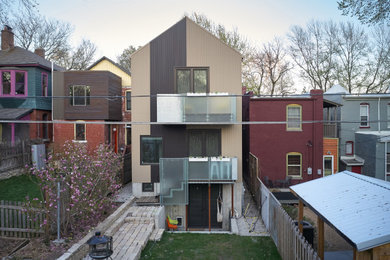 Inspiration for a scandinavian home design remodel in Kansas City