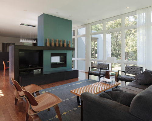 Modern Kansas City Living Room Design Ideas, Remodels & Photos | Houzz