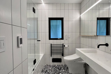 Inspiration for a modern bathroom remodel
