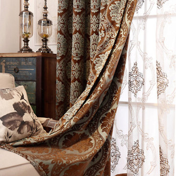 Living Room Luxury Valance Curtains