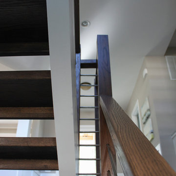 Project #22 | Stainless Steel & Dark Wood Treads
