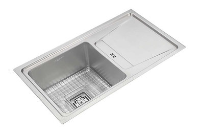 Anupam Sink - SS801SP | Single Bowl Sink with Single Drainboard