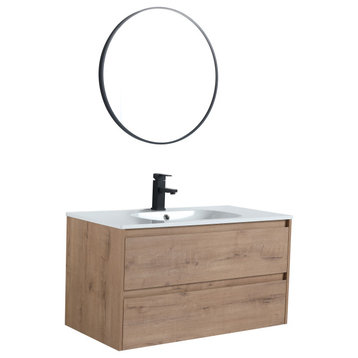 36" Sink Vanity, Plywood, Smc Top, No Faucet