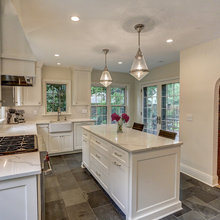 Kitchen slate floor countertops