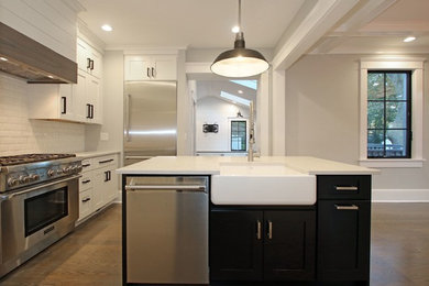 This is an example of an arts and crafts kitchen in New York.