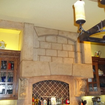 Faux stone block Vent Hood