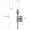 Arcadia Clear Wall Sconce, Modern Bronze