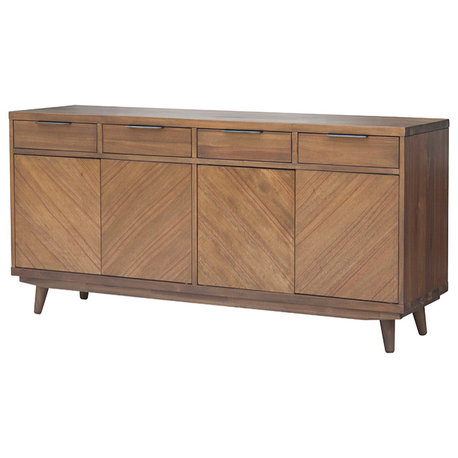 Piero Chevron Buffet 4 Drawers + 4 Doors