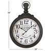 Vintage Brown Wooden Wall Clock 52107