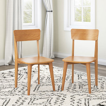 Avondale Teak Wood Modern Style Dining Chair