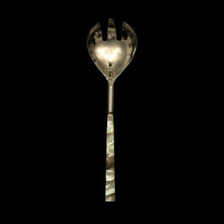 Nacre MOP & Steel Salad Fork - Flatware And Silverware Sets