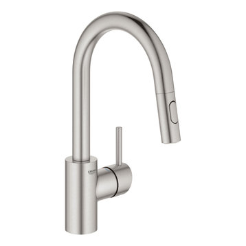 Grohe 31 479 1 Concetto 1.75 GPM 1 Hole Pull Down Bar Faucet - SuperSteel