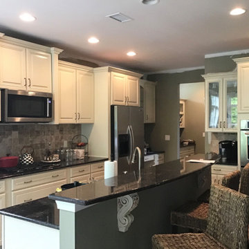 Cherry cabinet refinish Farmingdale