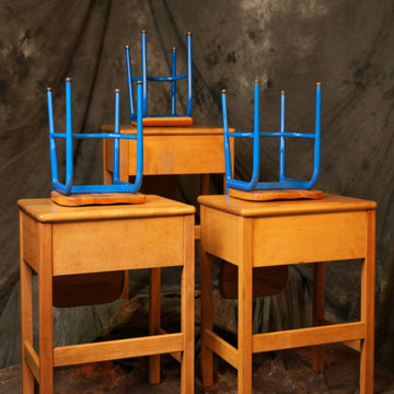 Vintage Heywood-Wakefield School Desks and Chairs - Restored and Refinished