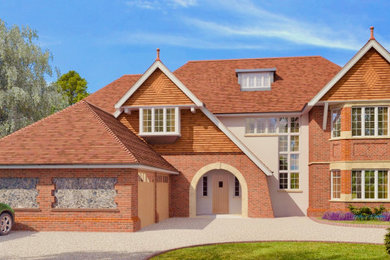 Design ideas for a house exterior in Hertfordshire.