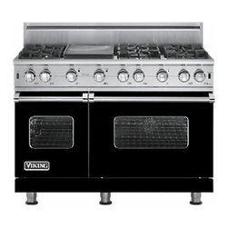 Viking 48" Pro-style Gas Range, Black Liquid Propane | VGCC5486GBKLP - Gas Ranges And Electric Ranges