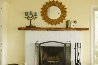 Family room - rustic family room idea in Baltimore